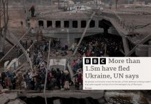 দেশ ছাড়ল ১৫ লাখের বেশি ইউক্রেনীয় : জাতিসংঘ