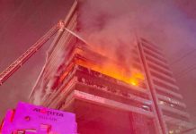 উত্তরায় সাইদ গ্রান্ড সেন্টারে ভয়াবহ আগুন নিয়ন্ত্রণে কাজ করছে ২৪ ইউনিট