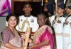 ভারতের রাষ্ট্রপতির হাত থেকে ‘পদ্মশ্রী’ গ্রহণ করলেন বন্যা