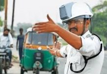 ট্রাফিক পুলিশ সদস্যদের জন্য ‘এসি হেলমেট