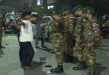 মধ্যরাতে রাজধানীর সড়কে সড়কে সেনা চেকপোস্ট