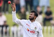 প্রশ্নবিদ্ধ সাকিবের বোলিং অ্যাকশন