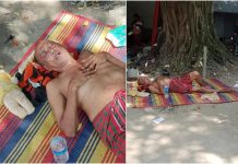 অসুস্থ সমু চৌধুরী, এভাবেই রাস্তায় শুয়েছিলেন