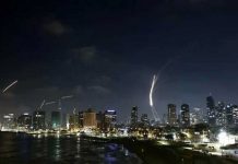 ইরানের ১০০ ক্ষেপণাস্ত্র হামলা, ইসরাইলের সহায়তায় যুক্তরাষ্ট্র