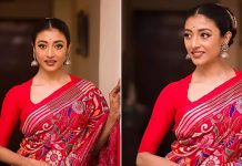 পাওলির শাড়ির রঙে মুগ্ধ জয়া