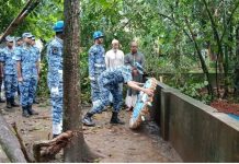 মাইলস্টোনে বিমান বিধ্বস্তে নিহত প্রিয়ার কবরে বিমান বাহিনীর শ্রদ্ধা