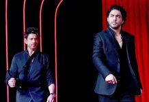 ছেলের অভিষেক মঞ্চে শাহরুখ খান, বললেন ‘আমার এক হাতই যথেষ্ট’