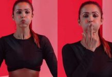 চীনা ব্যায়াম শেখালেন মালাইকা