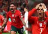 রোনালদোর পেনাল্টি মিসের ম্যাচে নেভেসের গোলে হাসল পর্তুগাল
