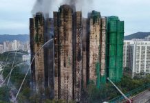 হংকংয়ে আবাসিক ভবনে ভয়াবহ আগুনে নিহত ৪৪, নিখোঁজ ২৭৯