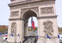 প্রথম বিশ্বযুদ্ধের অবসান দিবস উপলক্ষে ফ্রান্সজুড়ে স্মৃতিচারণ ও শ্রদ্ধা নিবেদন