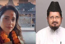 মুসলিম হয়েও মন্দিরে পূজা দেওয়ায় তোপের মুখে নুসরাত