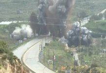 লেবাননের কাসমিয়া সেতুতে ইসরায়েলি হামলা