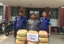 শিবালয়ে ২০ কেজি গাঁজাসহ আটক ১