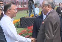 জাতীয় প্যারেড স্কয়ারের অনুষ্ঠানে রাষ্ট্রপতি ও প্রধানমন্ত্রী