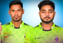 টস জিতে ব্যাটিংয়ে লাহোর, খেলছেন মুস্তাফিজ ও ইমন