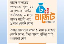 রাজস্ব আদায়ের লক্ষ্য অর্জনে দুশ্চিন্তা এনবিআরের কাঁধে বড় বোঝা