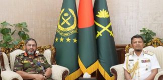 সেনাপ্রধানের সঙ্গে নৌবাহিনী প্রধানের বিদায়ি সাক্ষাৎ