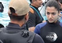 অ্যাকশন দৃশ্যে ২০ ঘণ্টা পানির নিচে রাশমিকা, গড়লেন নতুন রেকর্ড