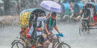 ৪ বিভাগে ভারি বর্ষণের আশঙ্কা