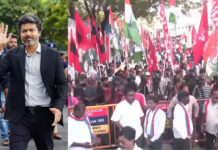 বিক্ষোভে অংশ নিচ্ছেন থালাপতি ও তার দল